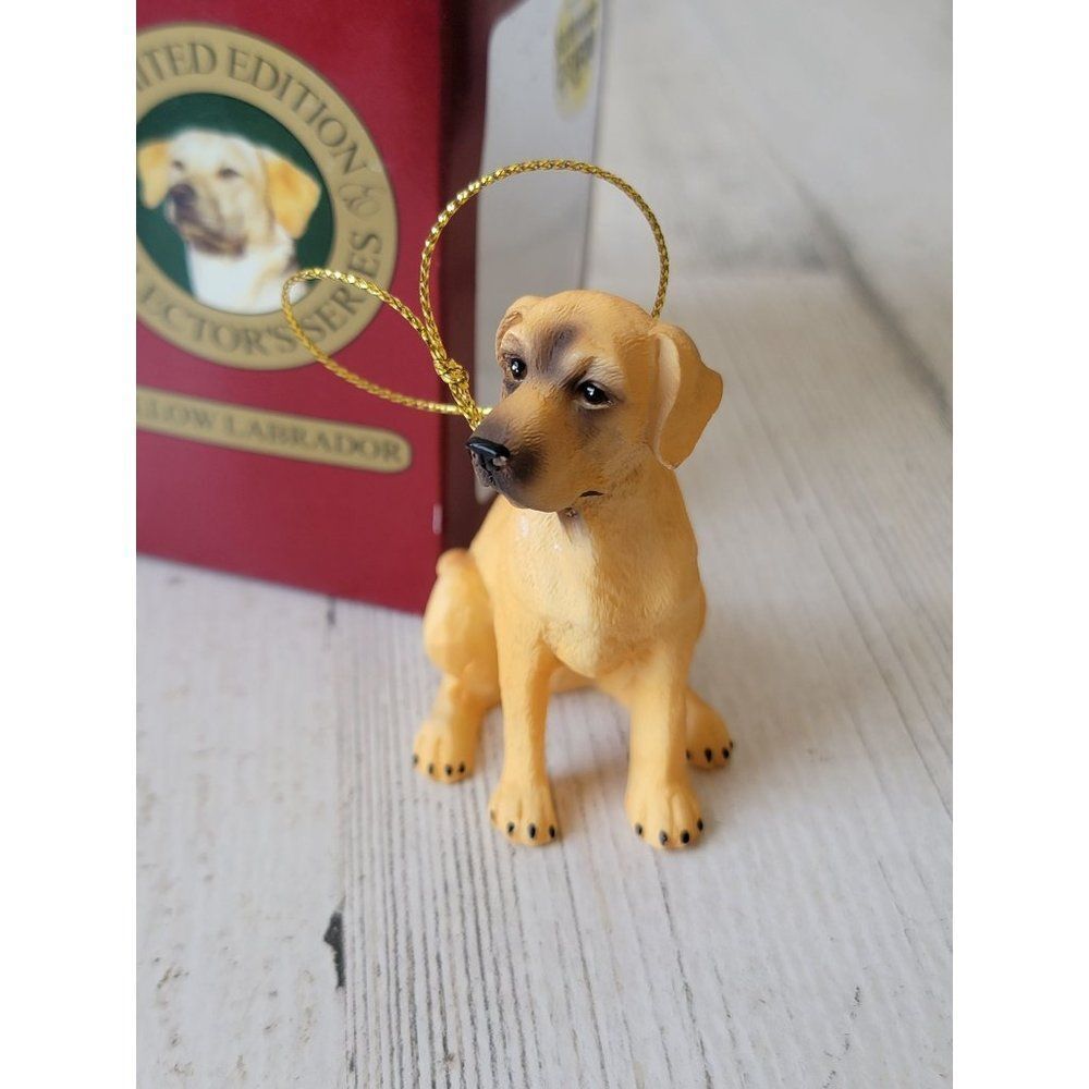 ACA yellow Labrador dog ornament Xmas pet